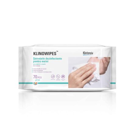 KLINOWIPES – SERVETELE DEZINFECTANTE MAINI 70 BUC