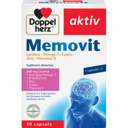 Supliment alimentar Doppelherz Aktiv MEMOVIT, 30 comprimate